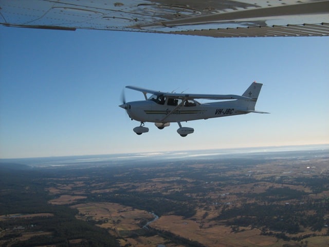 Scouts NSW plane flying over NSW